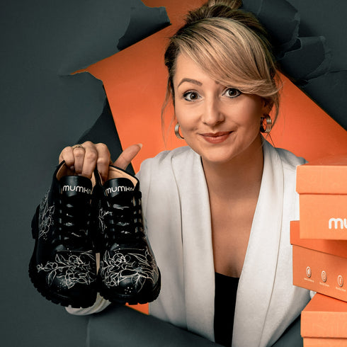 Botki w kwiaty Gardenii