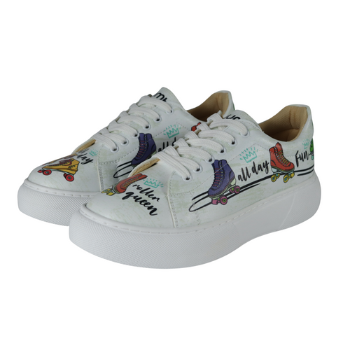 Sneakersy na platformie - Królowa wrotek