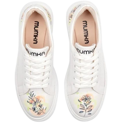 Sneakersy na platformie - Kwiaty na Akwarelach