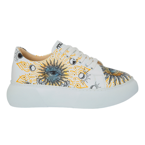 Sneakersy na platformie Otwórz Oczy i Zacznij Marzyć