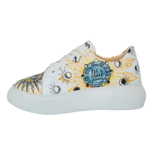 Sneakersy na platformie Otwórz Oczy i Zacznij Marzyć