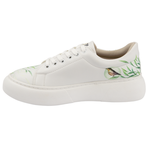 Sneakersy na platformie - Wróble wśród zieleni