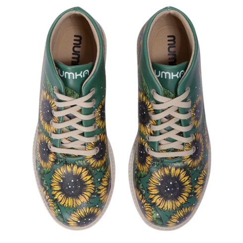 Botki w Słoneczniki, kwiaty