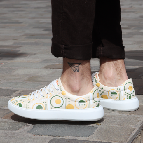 Sneakersy męskie - Abstrakcja