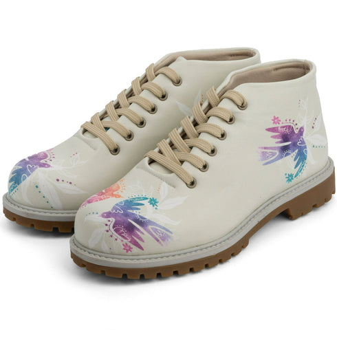 Botki w Kolorowe Gołębie