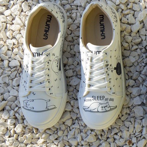 Sneakersy - Kot śpioch