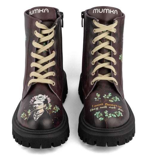 Brązowe Trapery Frida Kahlo