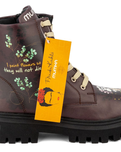 Brązowe Trapery Frida Kahlo