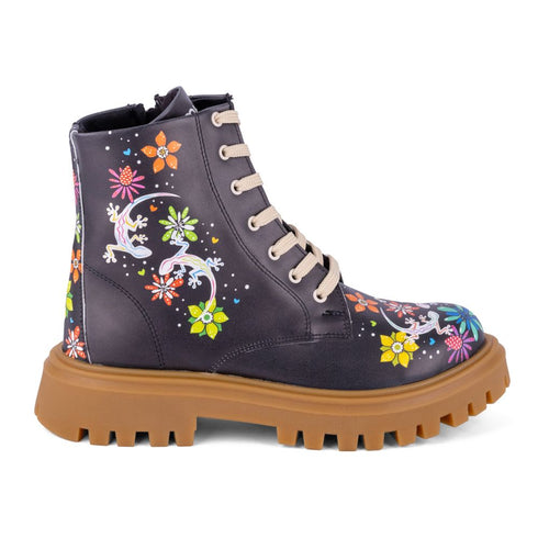 Trapery na platformie w Jaszczurki czarne