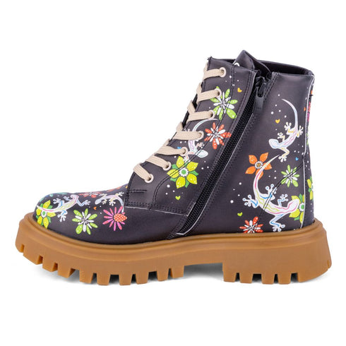 Trapery na platformie w Jaszczurki czarne