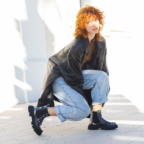 Sztyblety na platformie w Kocie Ścieżki czarne