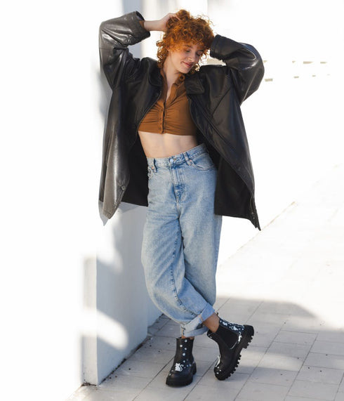 Sztyblety na platformie w Kocie Ścieżki czarne