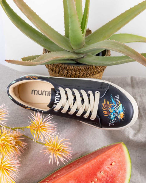 Czarne Sneakersy Frida Kahlo