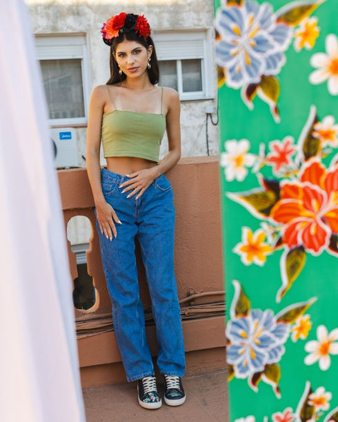 Czarne Sneakersy Frida Kahlo