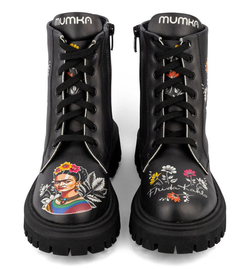 Czarne Trapery Frida Kahlo