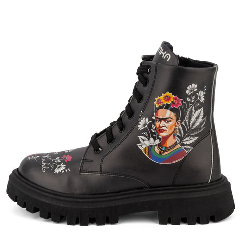 Czarne Trapery Frida Kahlo