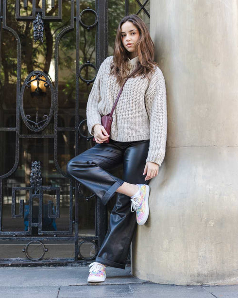 Tenisówki tekstylne z motywem w stylu tie dye