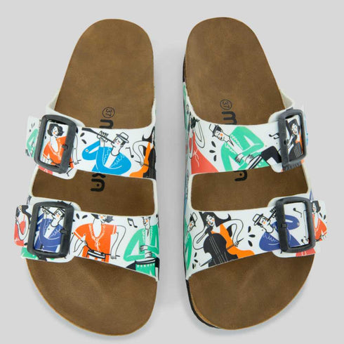 Klapki Kolorowa Muzyka wyprofilowane