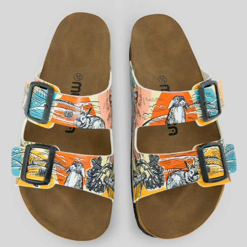 Klapki z królikami wyprofilowane