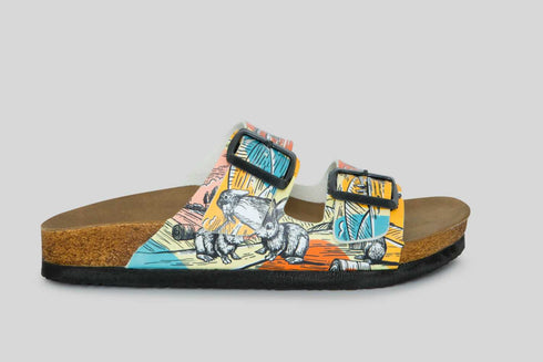 Klapki z królikami wyprofilowane