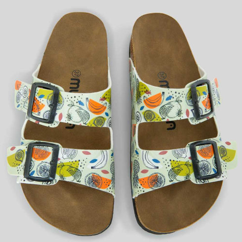 Klapki w Tropikalne Owoce wyprofilowane