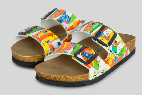 Klapki Kot na Hulajnodze wyprofilowane