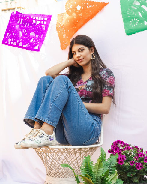 Sneakersy Frida - Maluję Kwiaty