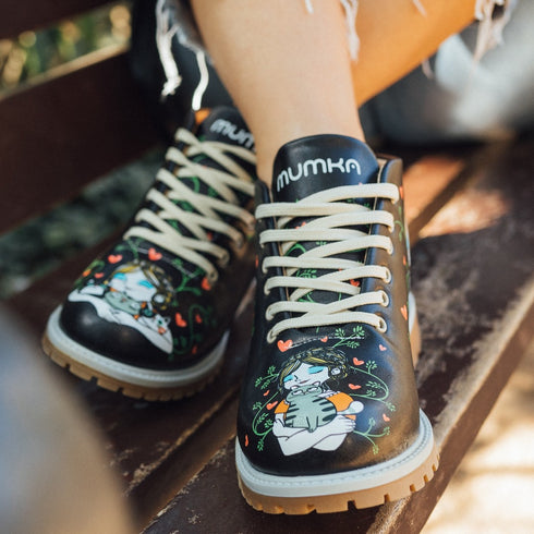 Botki Miłośniczka Kotów - Mumka Shoes Polska
