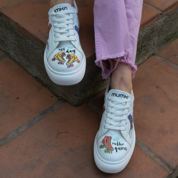 Sneakersy na platformie - Królowa wrotek