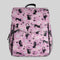 Plecaki w Koty na różowo-fioletowym tle
