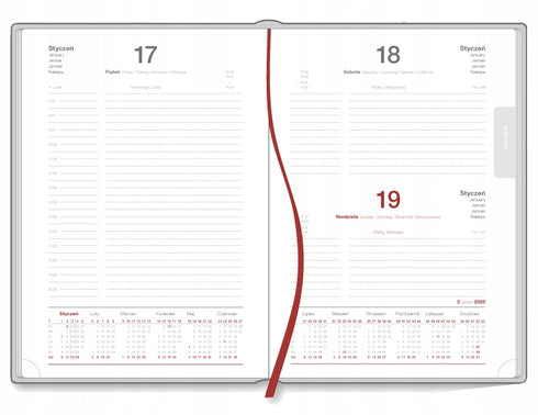 Kalendarz książkowy A5 na 2023 z Leniwcem