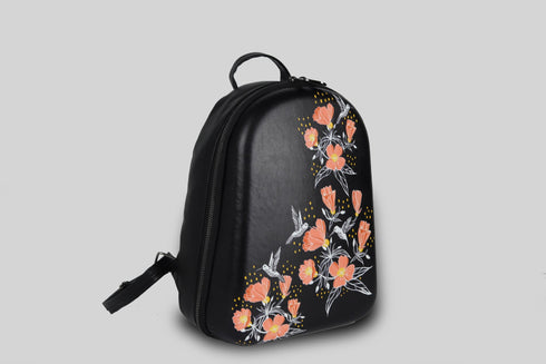 Plecak w Kolibry i Kwiaty